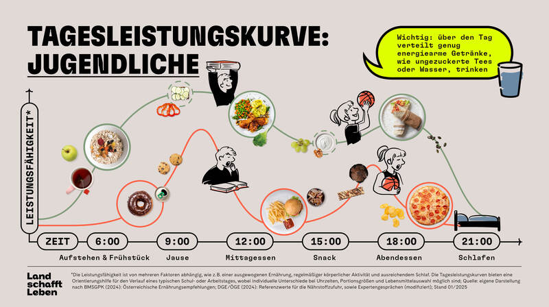 tagesleistungskurve jugendliche